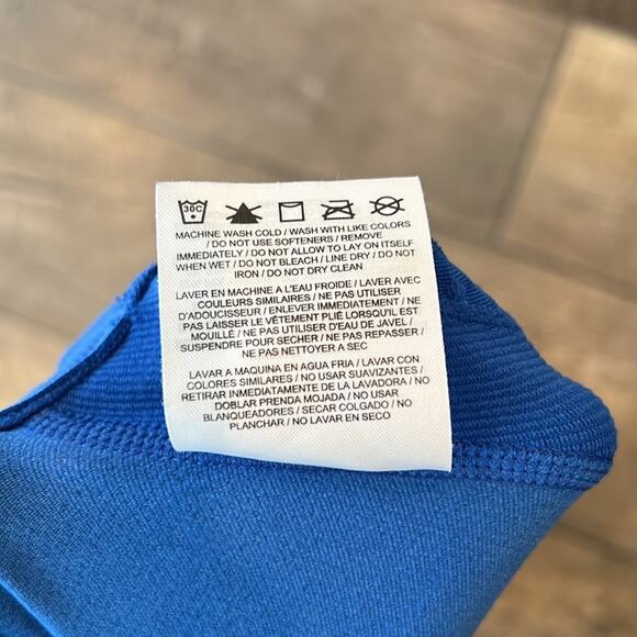 Nike Men's Blue Baseball Vapor Players Long Sleeve Combat Pro Shirt Size M - Picture 9 of 9